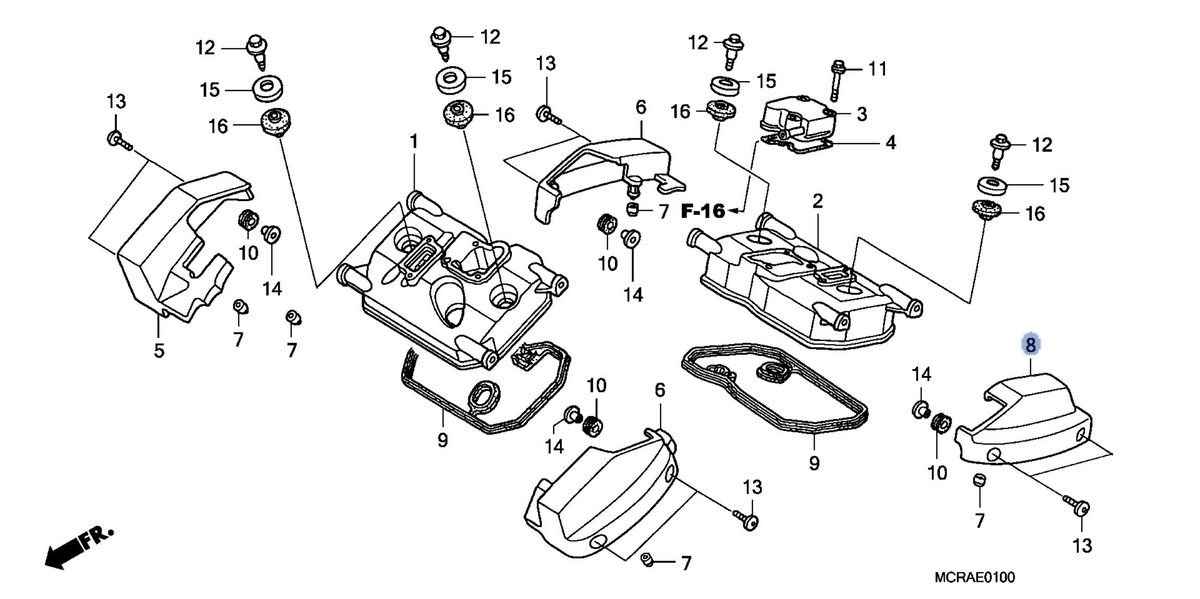 Honda OEM part 12390-MCR-L00