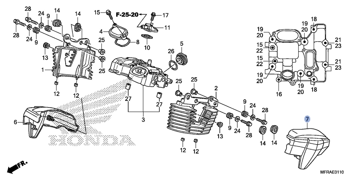 Honda OEM part 12390-MFR-670