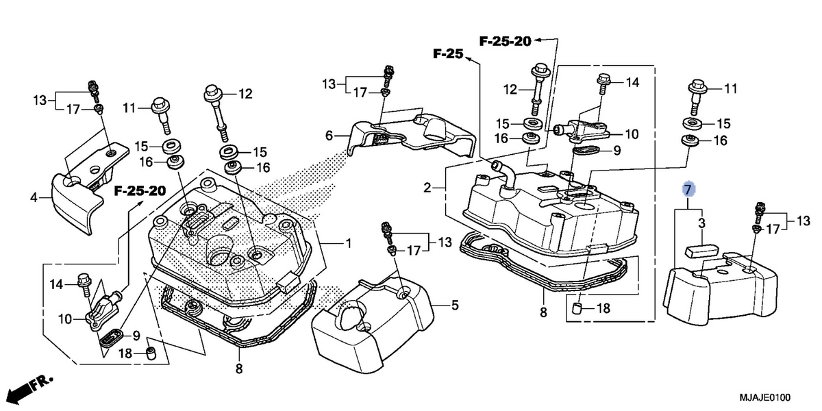 Honda OEM part 12390-MJA-L60