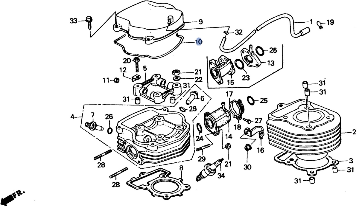 Honda OEM part 12391-GK1-000