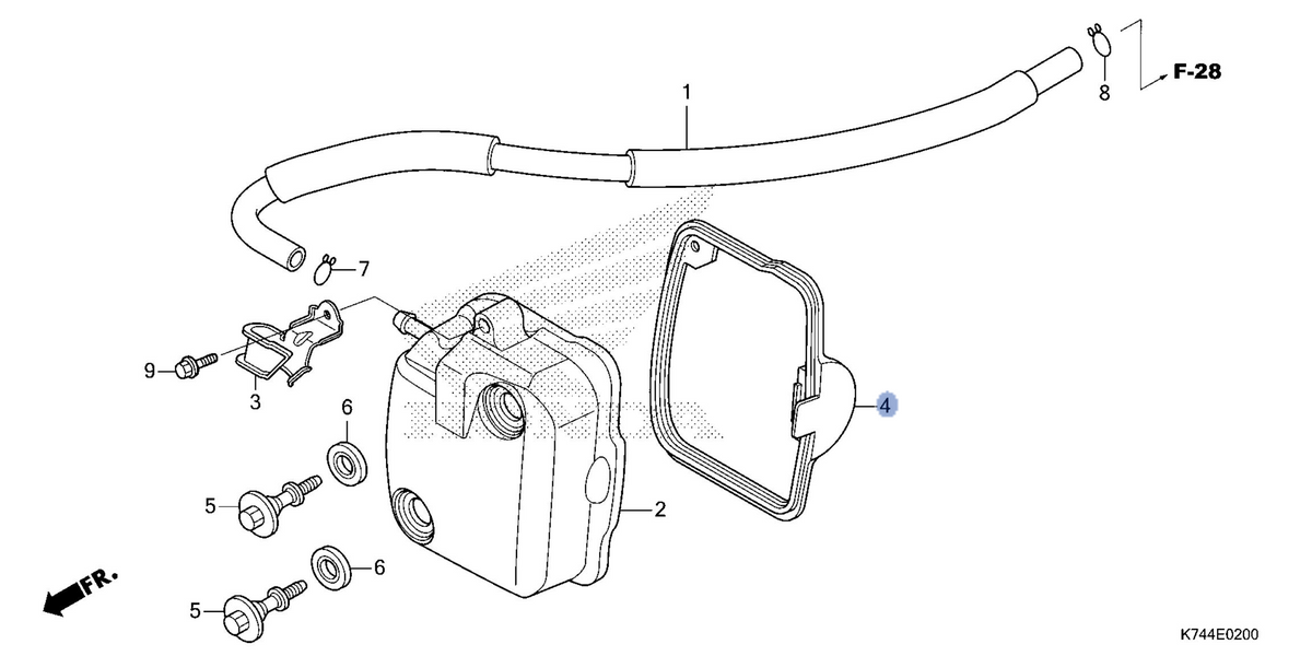 Honda OEM part 12391-KWP-900