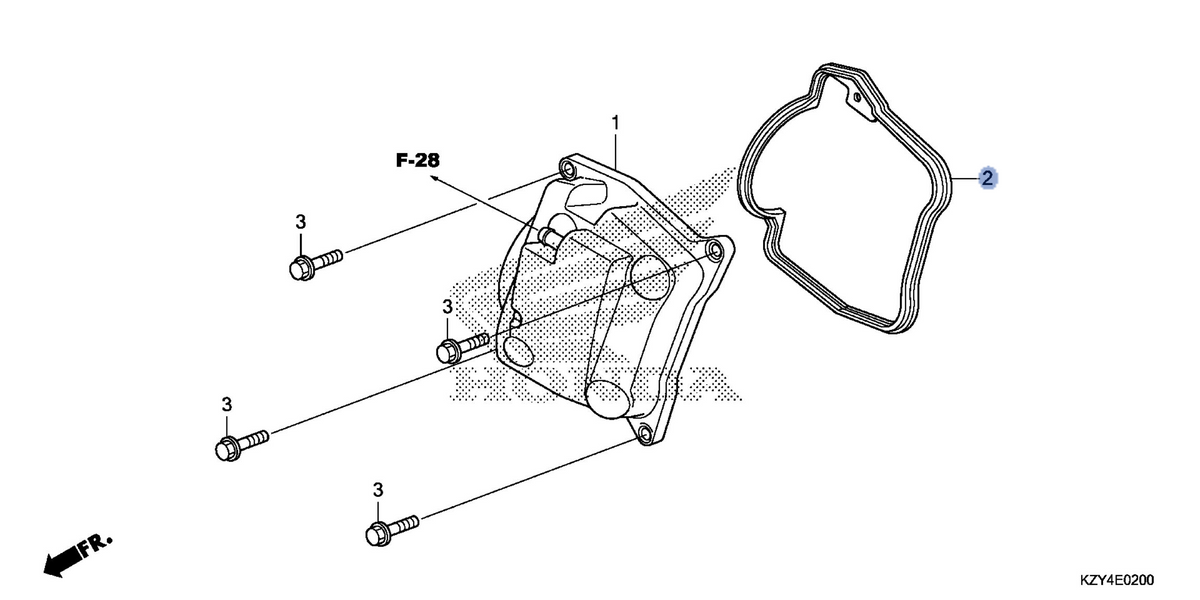 Honda OEM part 12391-KZR-600