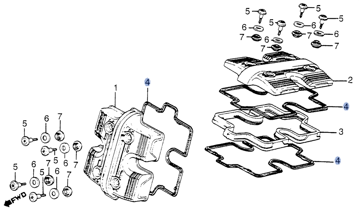 Honda OEM part 12391-MB4-000