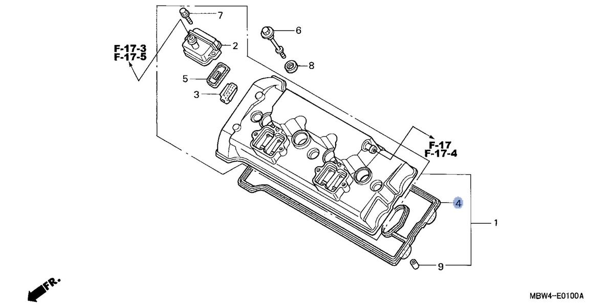 Honda OEM part 12391-MBW-000