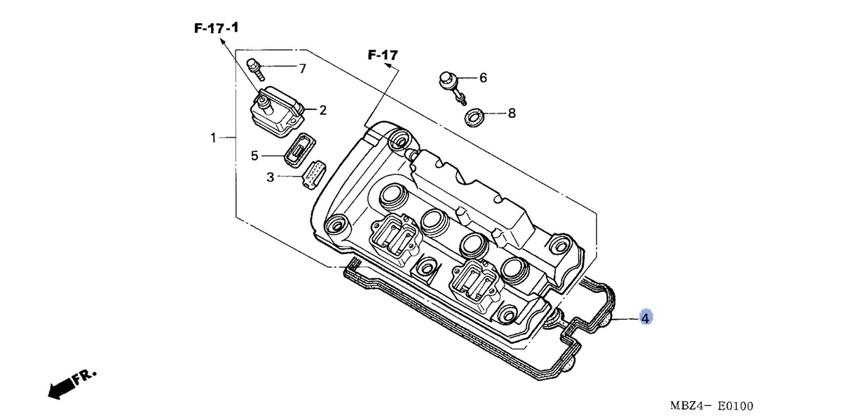 Honda OEM part 12391-MBZ-K00