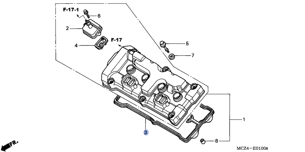 Honda OEM part 12391-MCZ-000