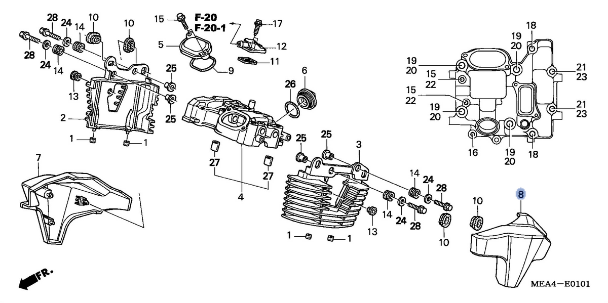 Honda OEM part 12391-MEA-670
