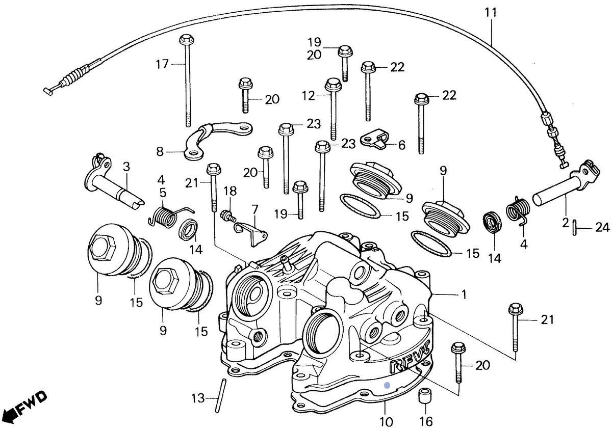 Honda OEM part 12391-MG3-024