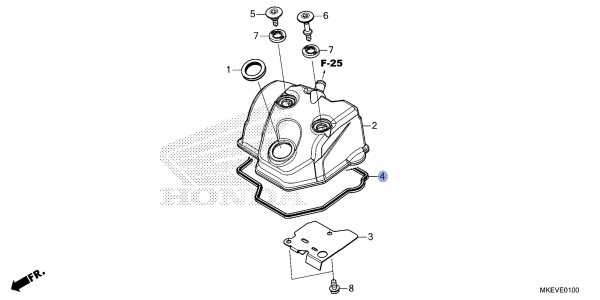 Honda OEM part 12391-MKE-B50