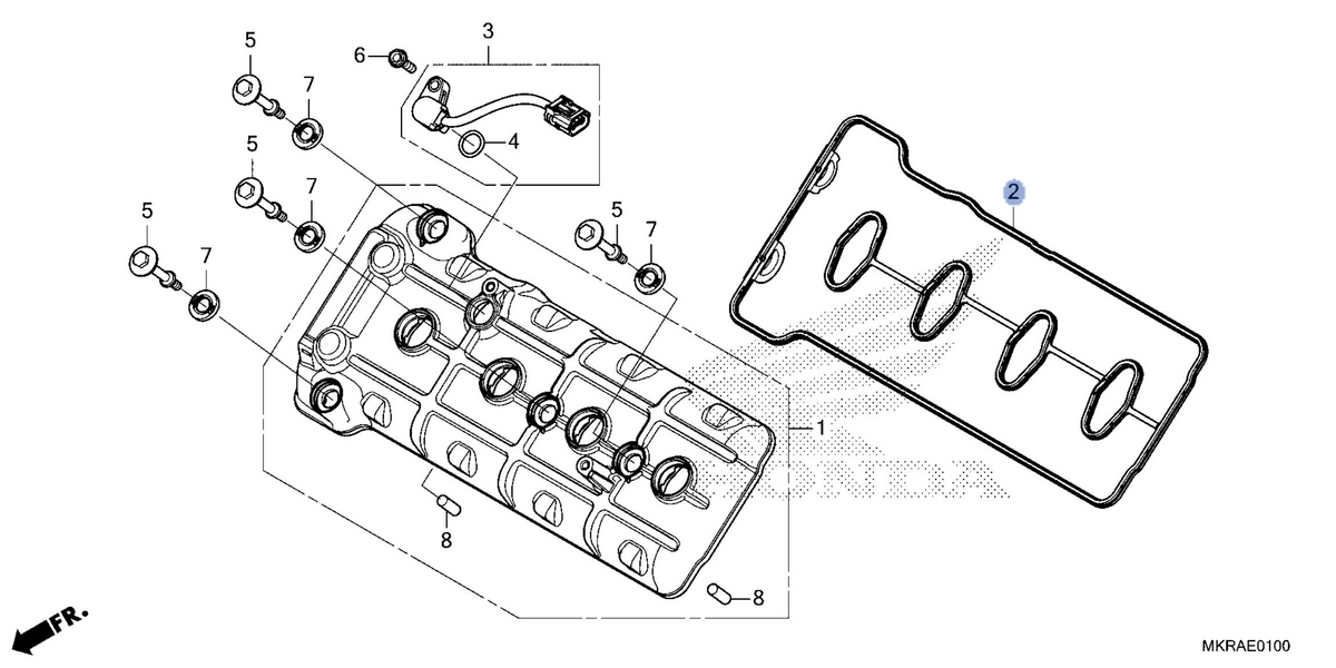 Honda OEM part 12391-MKR-D10