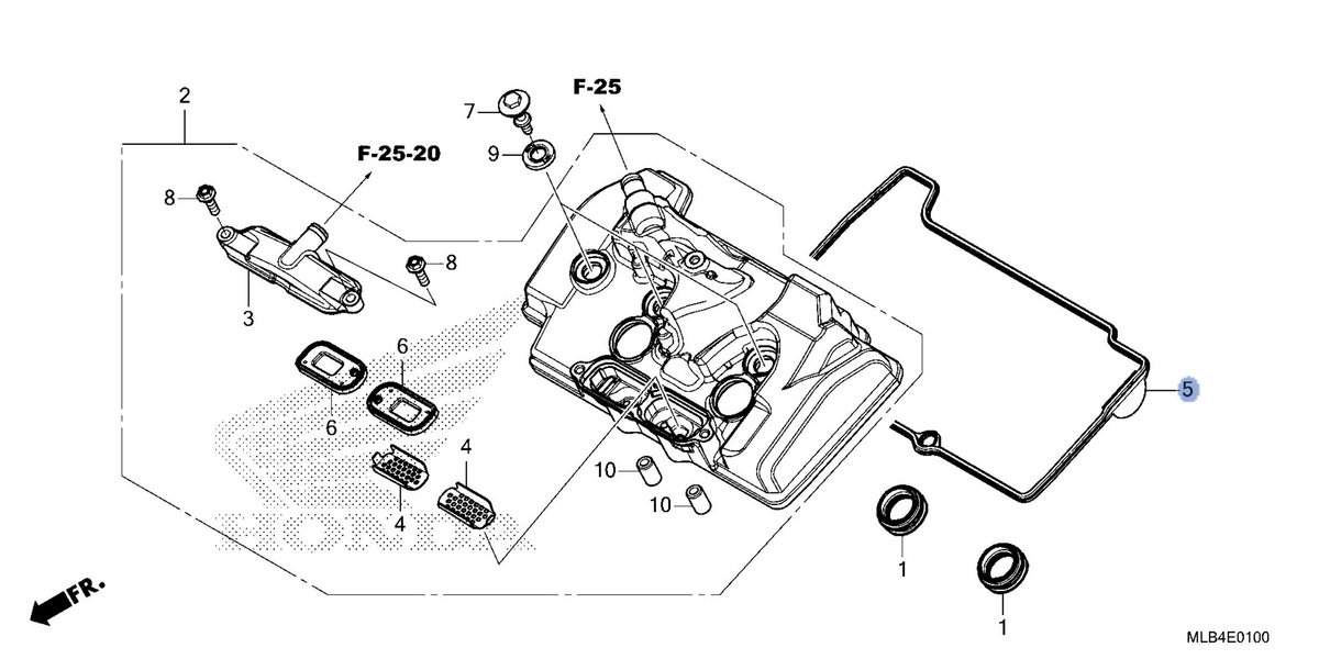 Honda OEM part 12391-MLB-D00