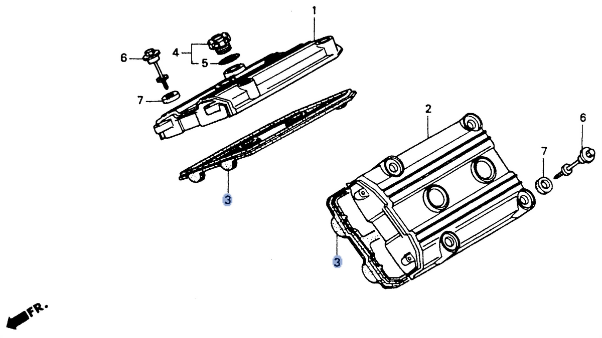 Honda OEM part 12391-MT3-000