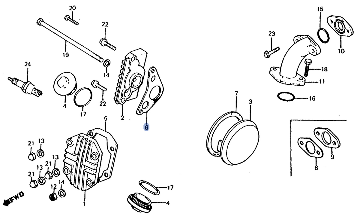 Honda OEM part 12394-GW8-681