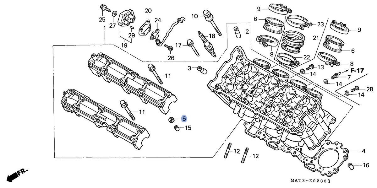 Honda OEM part 12395-MAT-750