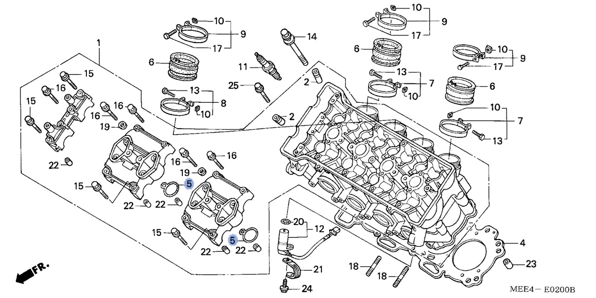 Honda OEM part 12395-MBW-003
