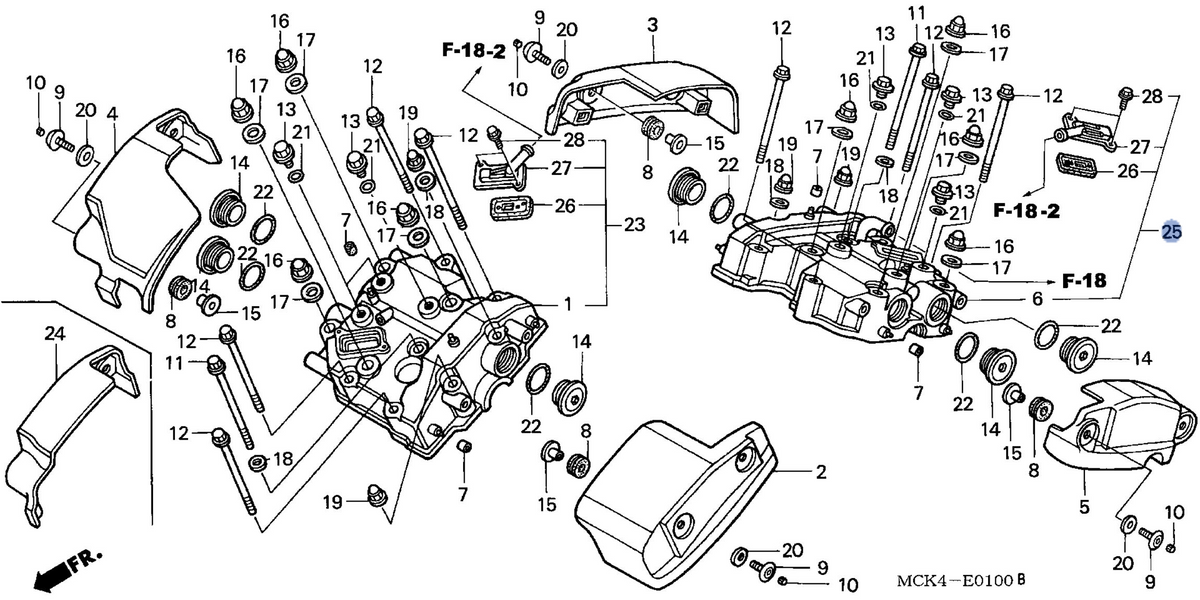 Honda OEM part 12400-MCK-G01