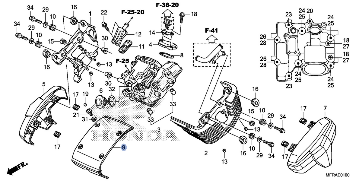 Honda OEM part 12400-MFR-671
