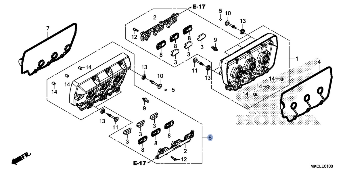 Honda OEM part 12410-MKC-A10