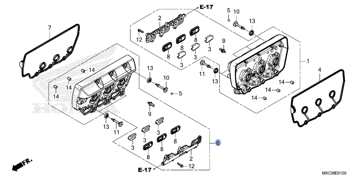Honda OEM part 12410-MKC-L20