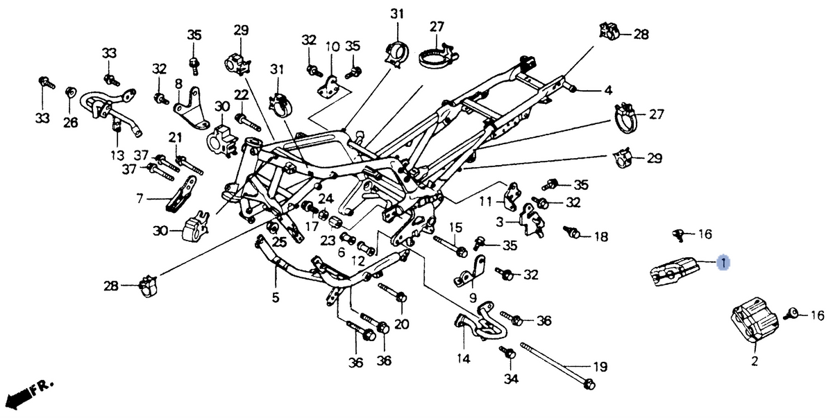 Honda OEM part 12411-MT3-000