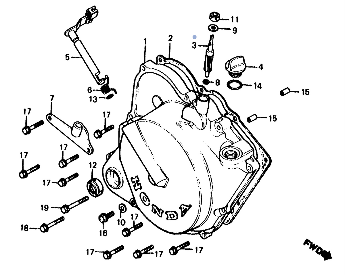 Honda OEM part 12431-166-000