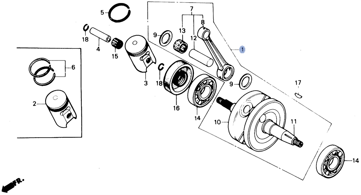 Honda OEM part 13000-GC4-601