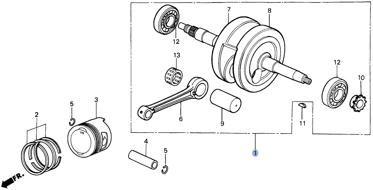 Honda OEM part 13000-GN5-910