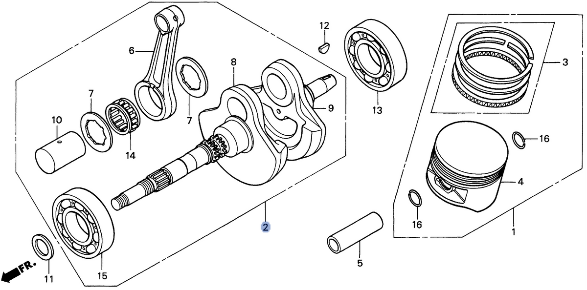 Honda OEM part 13000-HM8-000