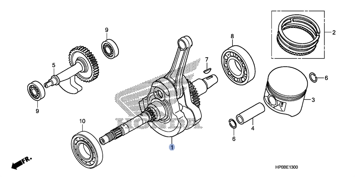 Honda OEM part 13000-HP0-A00