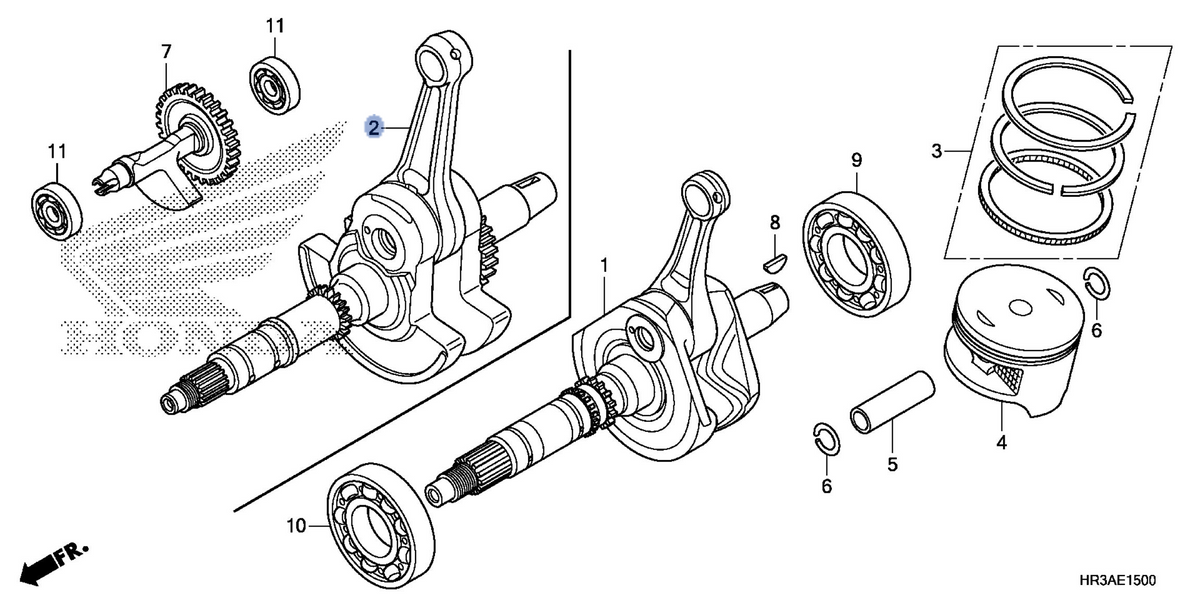 Honda OEM part 13000-HR3-HG0