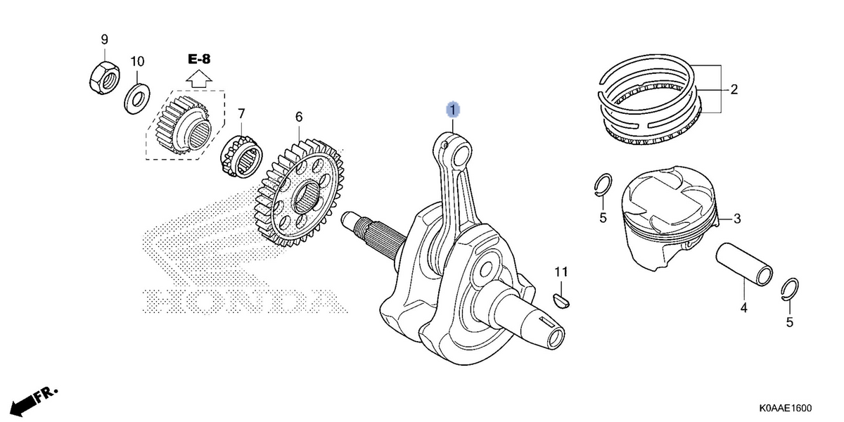 Honda OEM part 13000-K0A-DB0