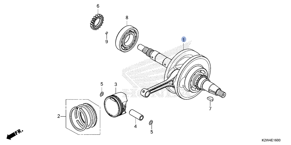 Honda OEM part 13000-K1M-T00