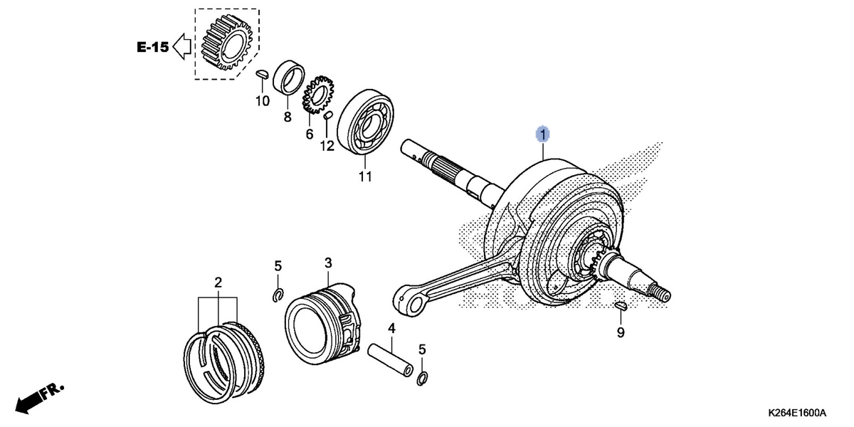 Honda OEM part 13000-K26-B00