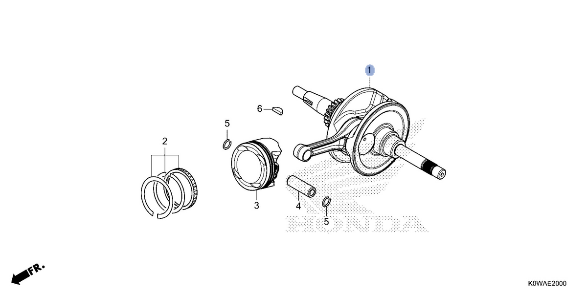 Honda OEM part 13000-K2S-N00
