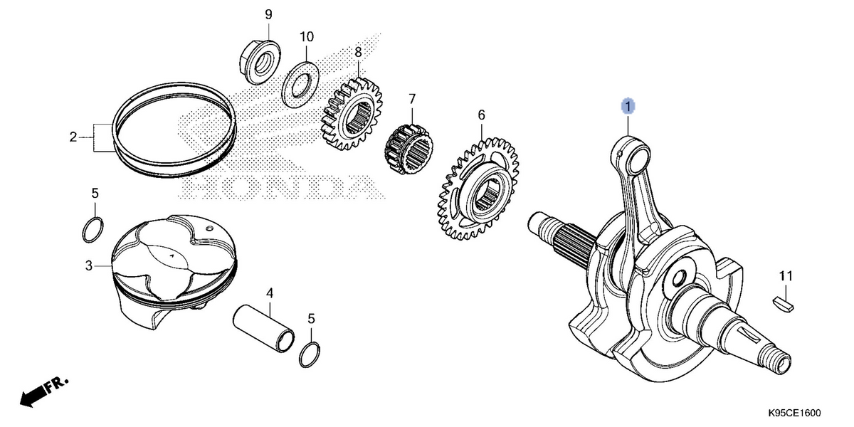 Honda OEM part 13000-K95-AG0