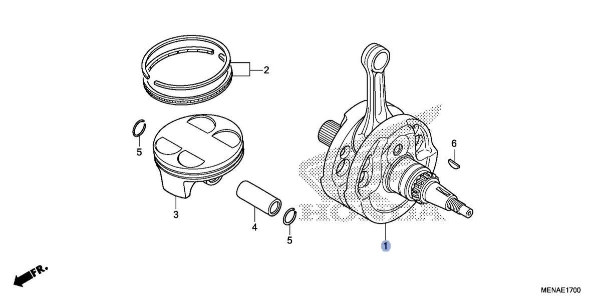 Honda OEM part 13000-MEN-A70