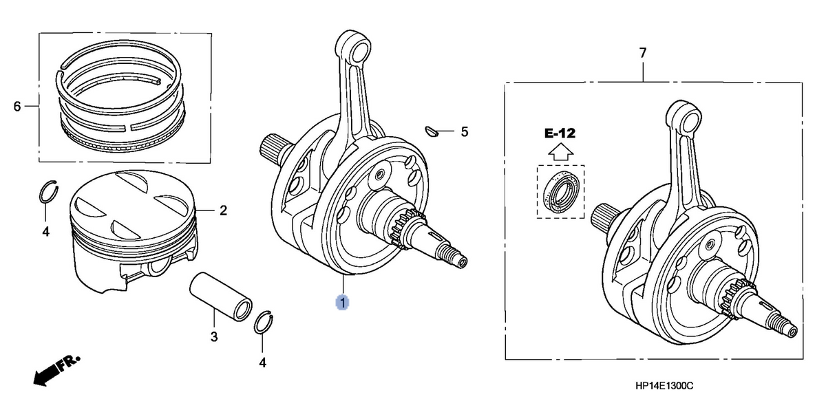 Honda OEM part 13000-MEY-670