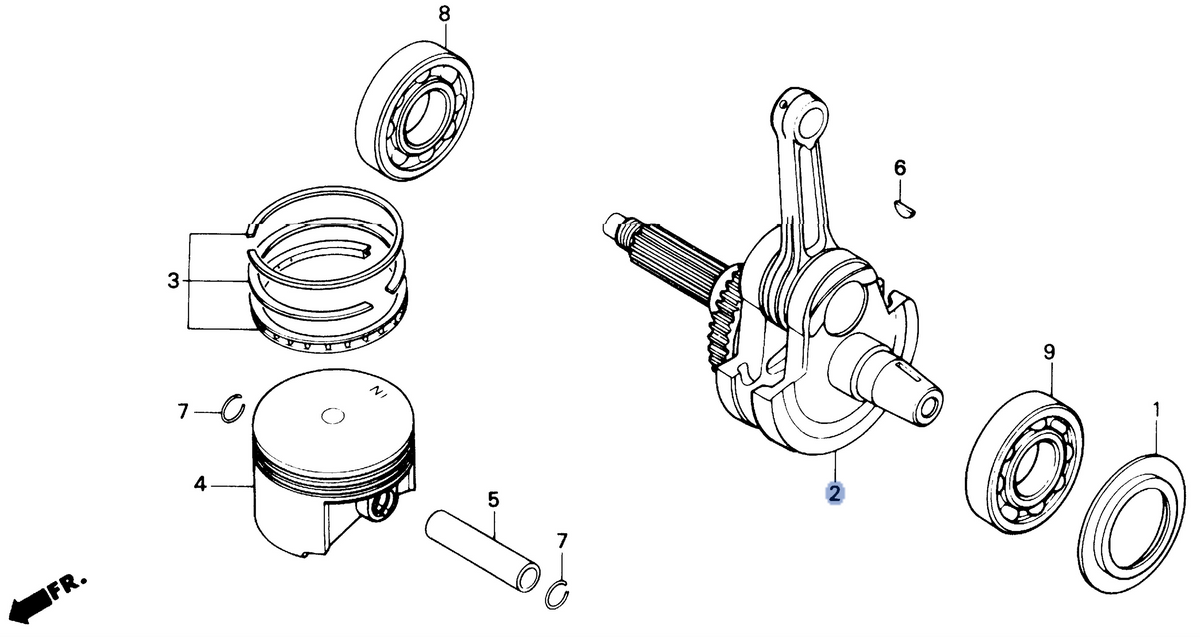 Honda OEM part 13000-MN9-000