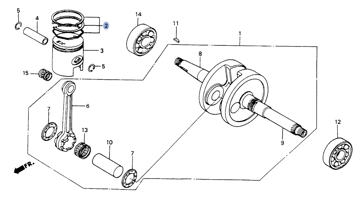Honda OEM part 13010-GW0-307