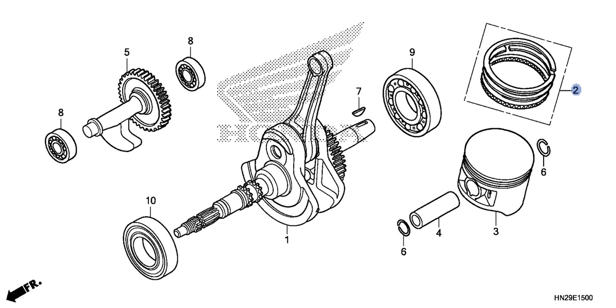 Honda OEM part 13010-HN2-003