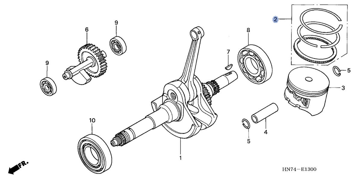 Honda OEM part 13010-HN7-003