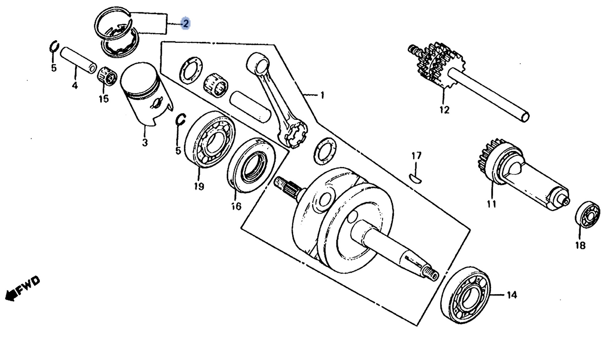 Honda OEM part 13011-166-003