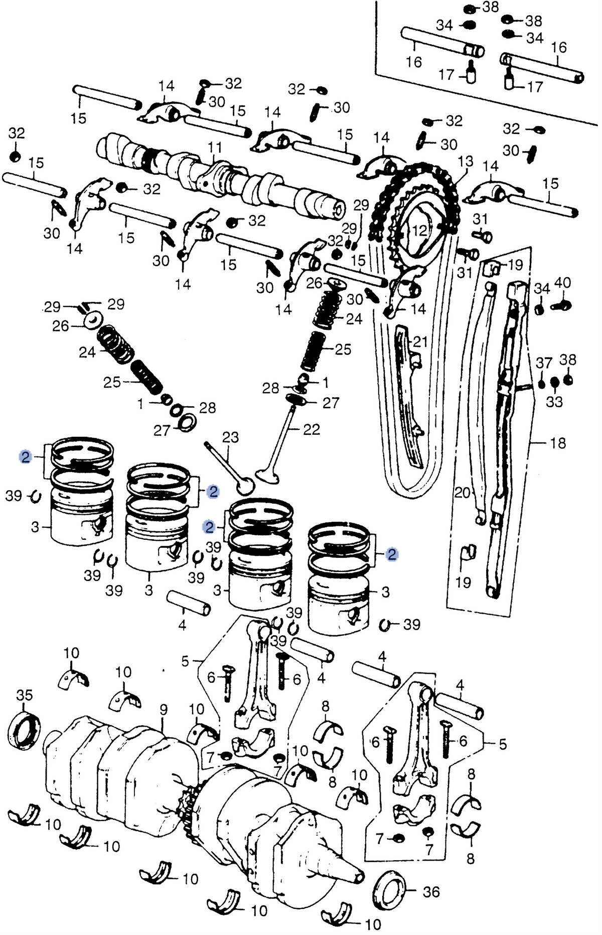 Honda OEM part 13011-374-000