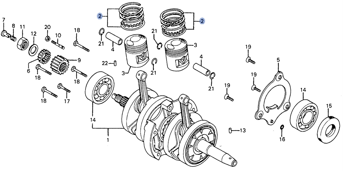 Honda OEM part 13011-418-003