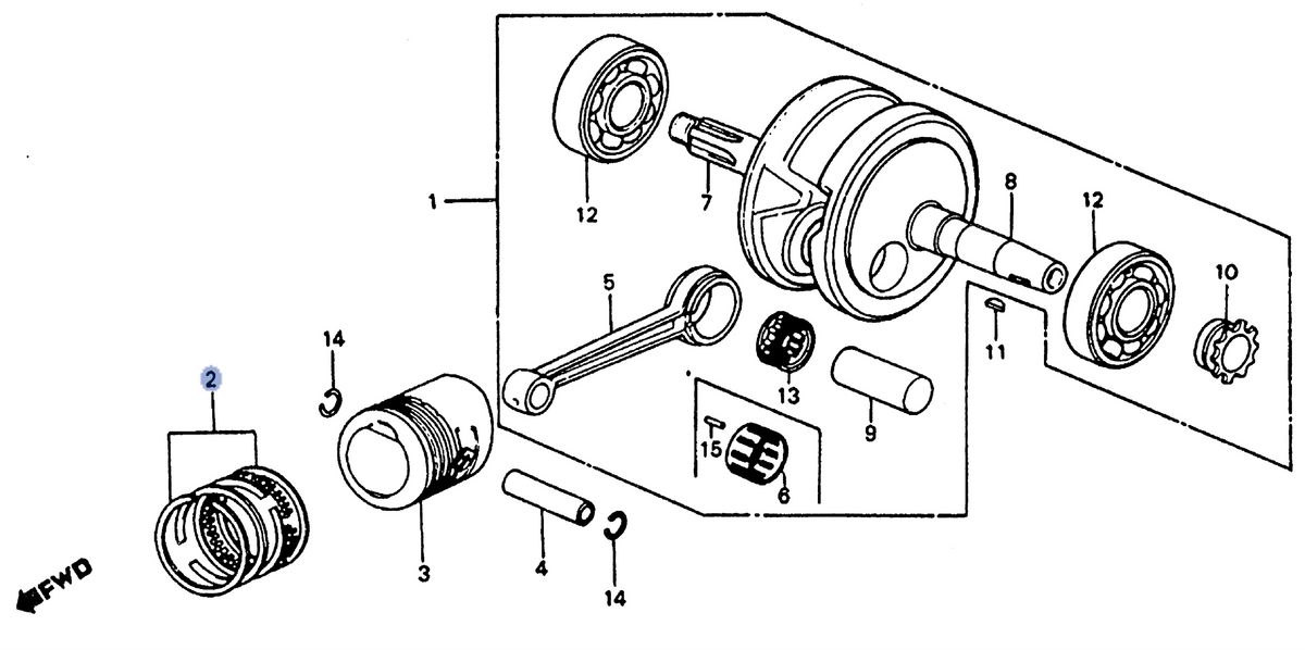 Honda OEM part 13011-439-005