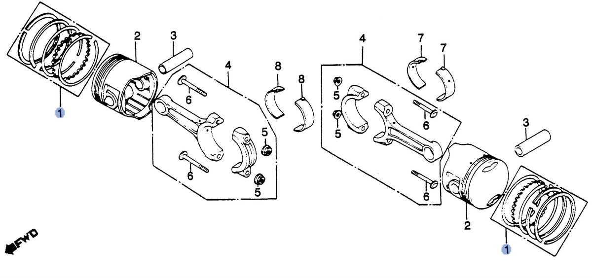Honda OEM part 13011-463-000