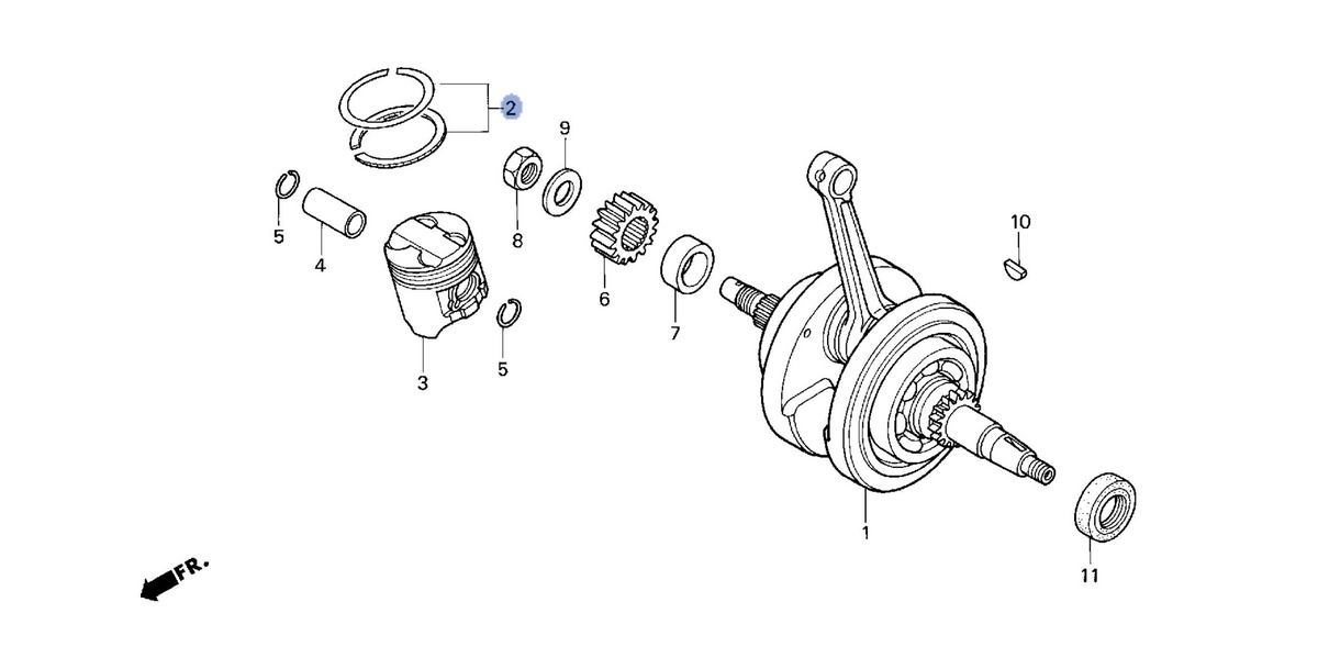 Honda OEM part 13011-GCR-305