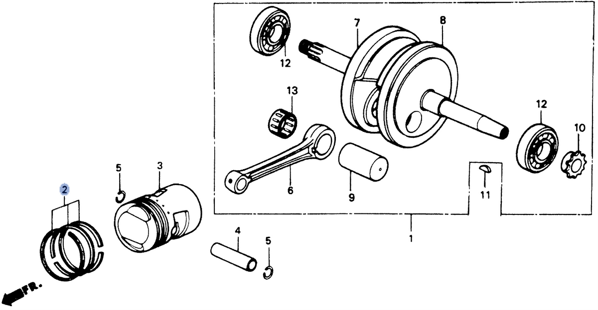 Honda OEM part 13011-GK4-306