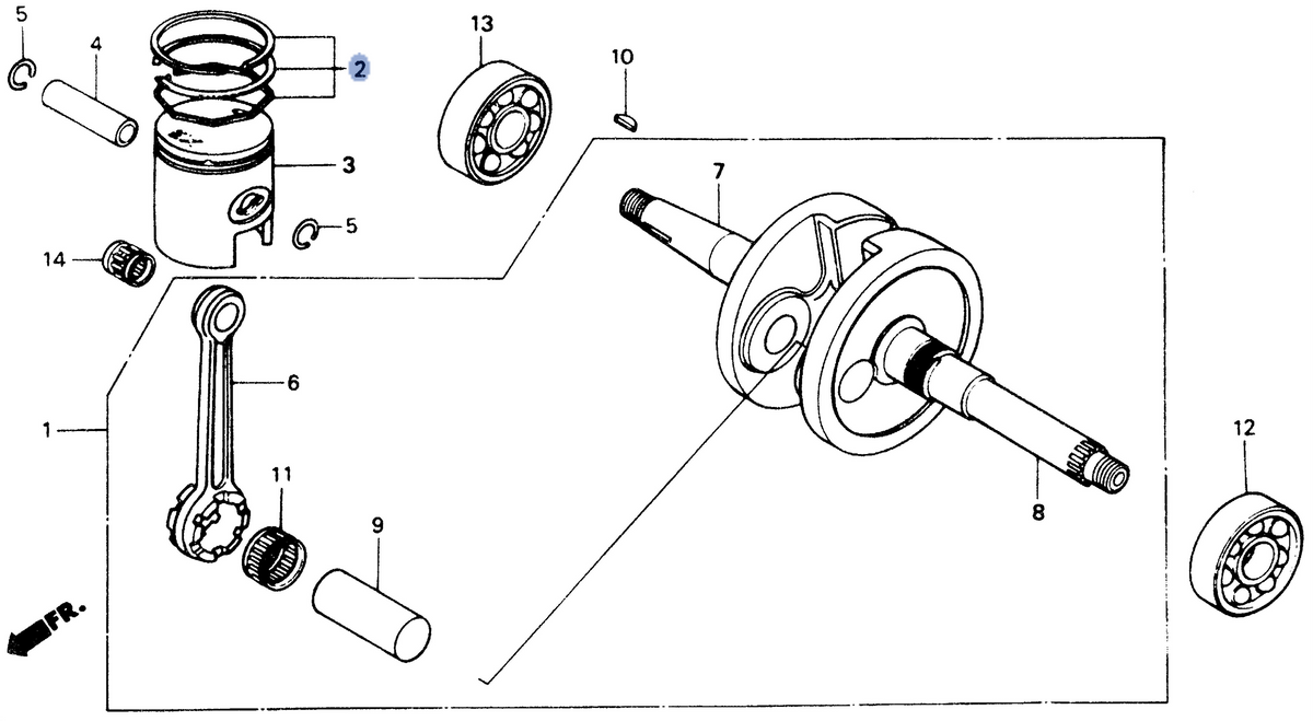 Honda OEM part 13011-GR1-306