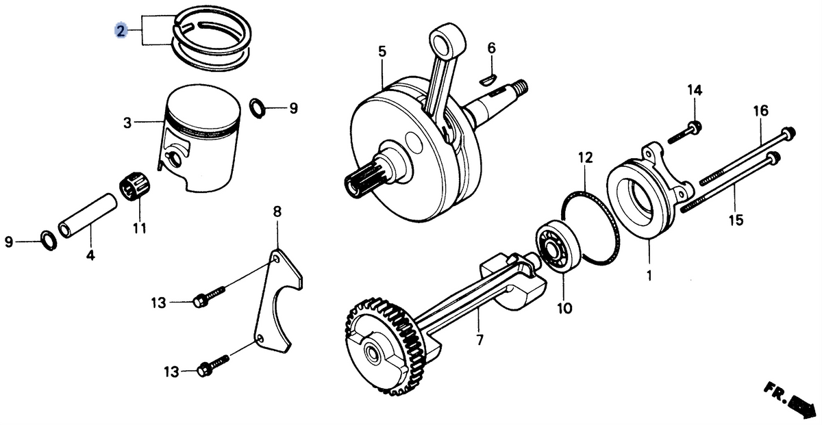Honda OEM part 13011-HA2-003